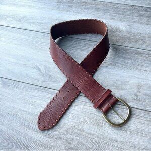 Liz Claiborne Wide Braided Leather Belt